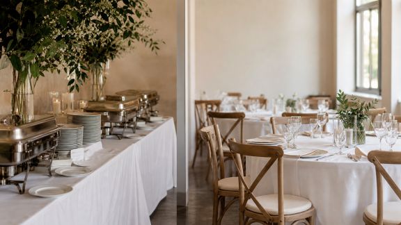 Buffets ou service à table ? Comparer les options traiteur pour son mariage