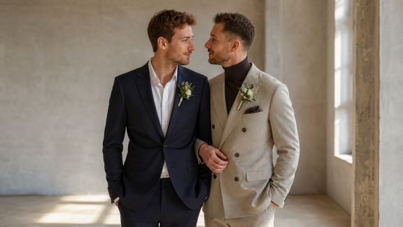 Styles pour le marié : costumes classiques ou alternatives modernes
